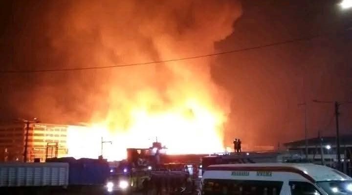 Early morning fire razes section of Gikomba Market