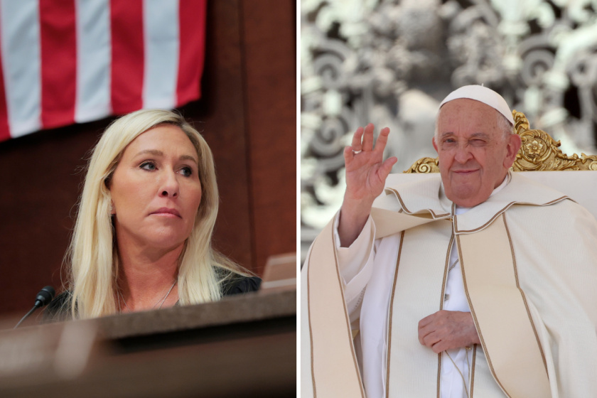 Taylor Greene slammed for cryptic post after Pope Francis’ death