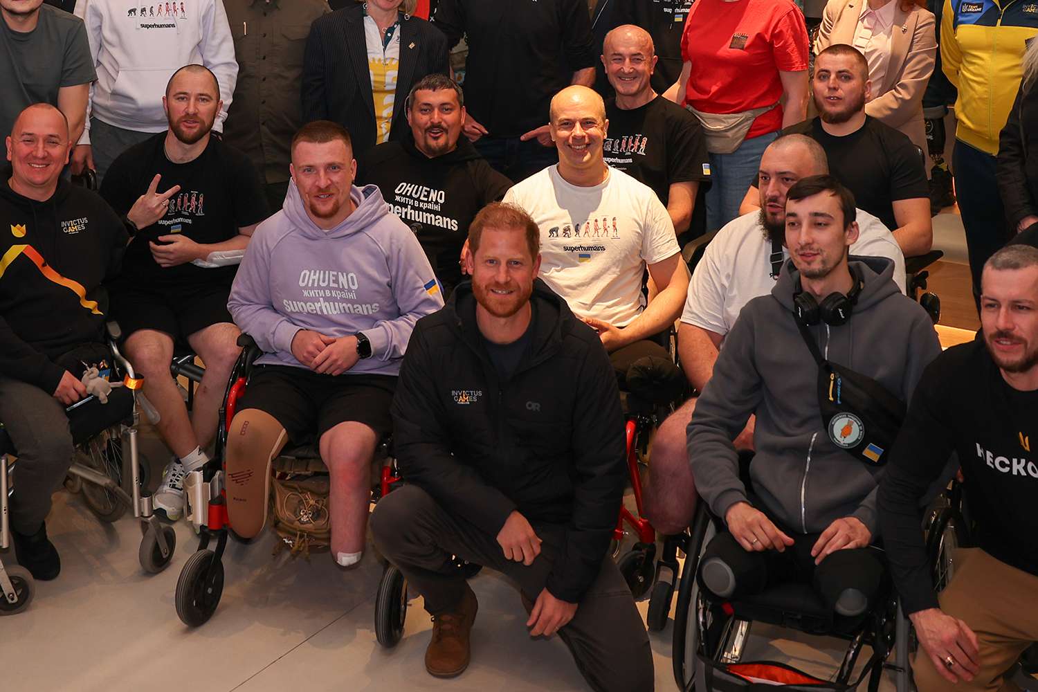 Prince Harry surprises Ukraine with visit to rehabilitation center