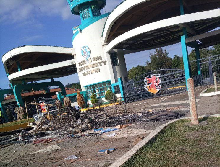 Egerton University students stage demos after attack on female student