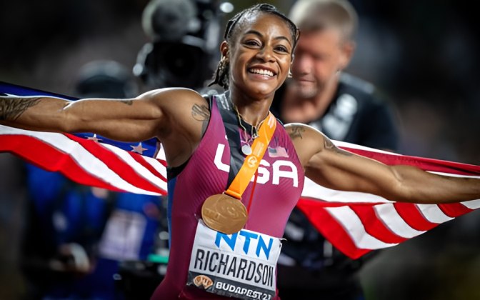 100 metre star Sha'Carri Richardson gears up for Tokyo title defence