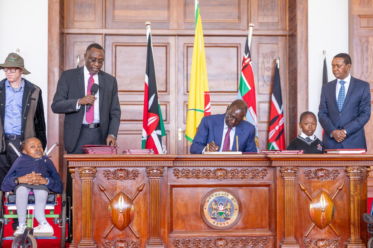 President Ruto signs landmark disability rights Bill into law