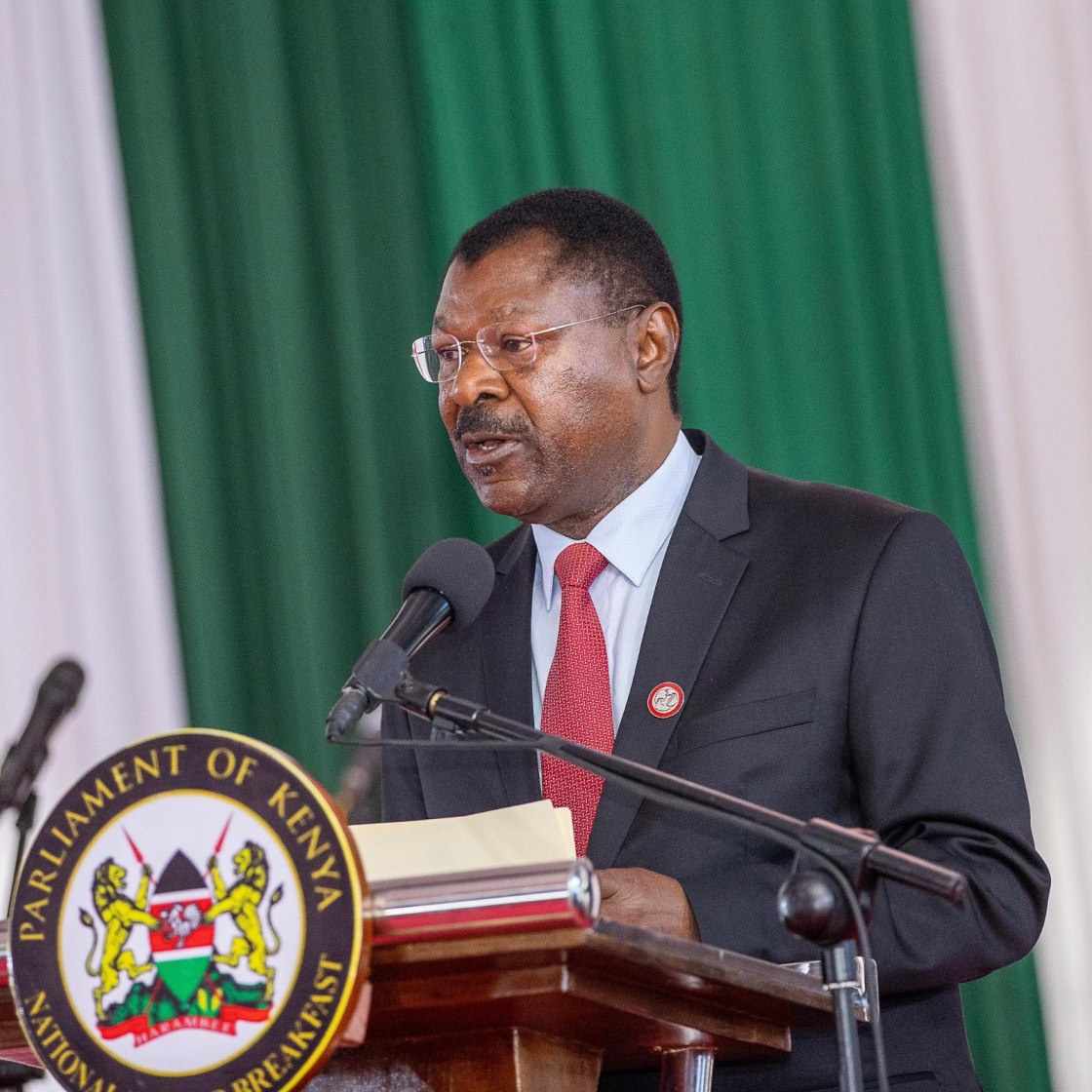 “Take refuge in the Bible,” Wetang'ula tells Ruto during prayer breakfast