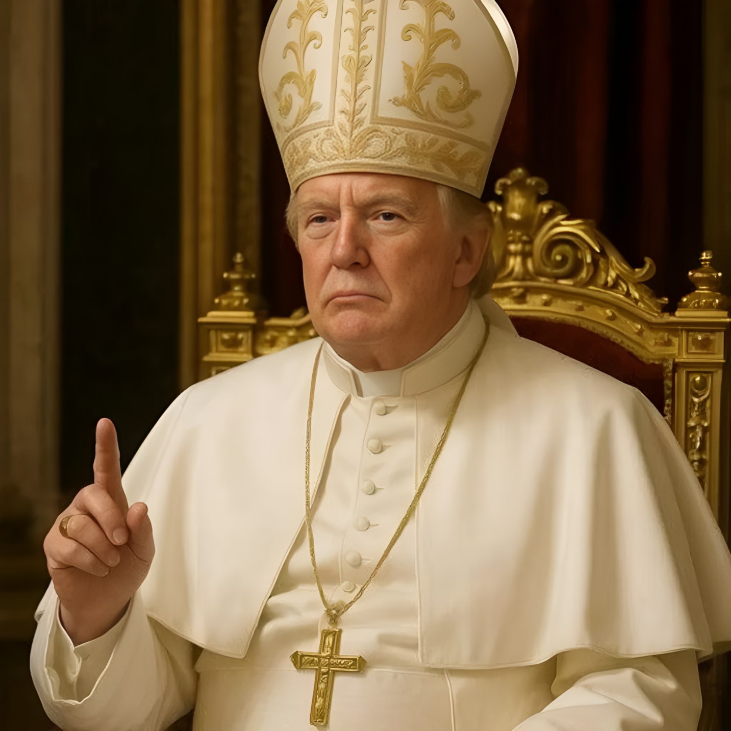 President Trump blasted for posting AI image of himself as Pope