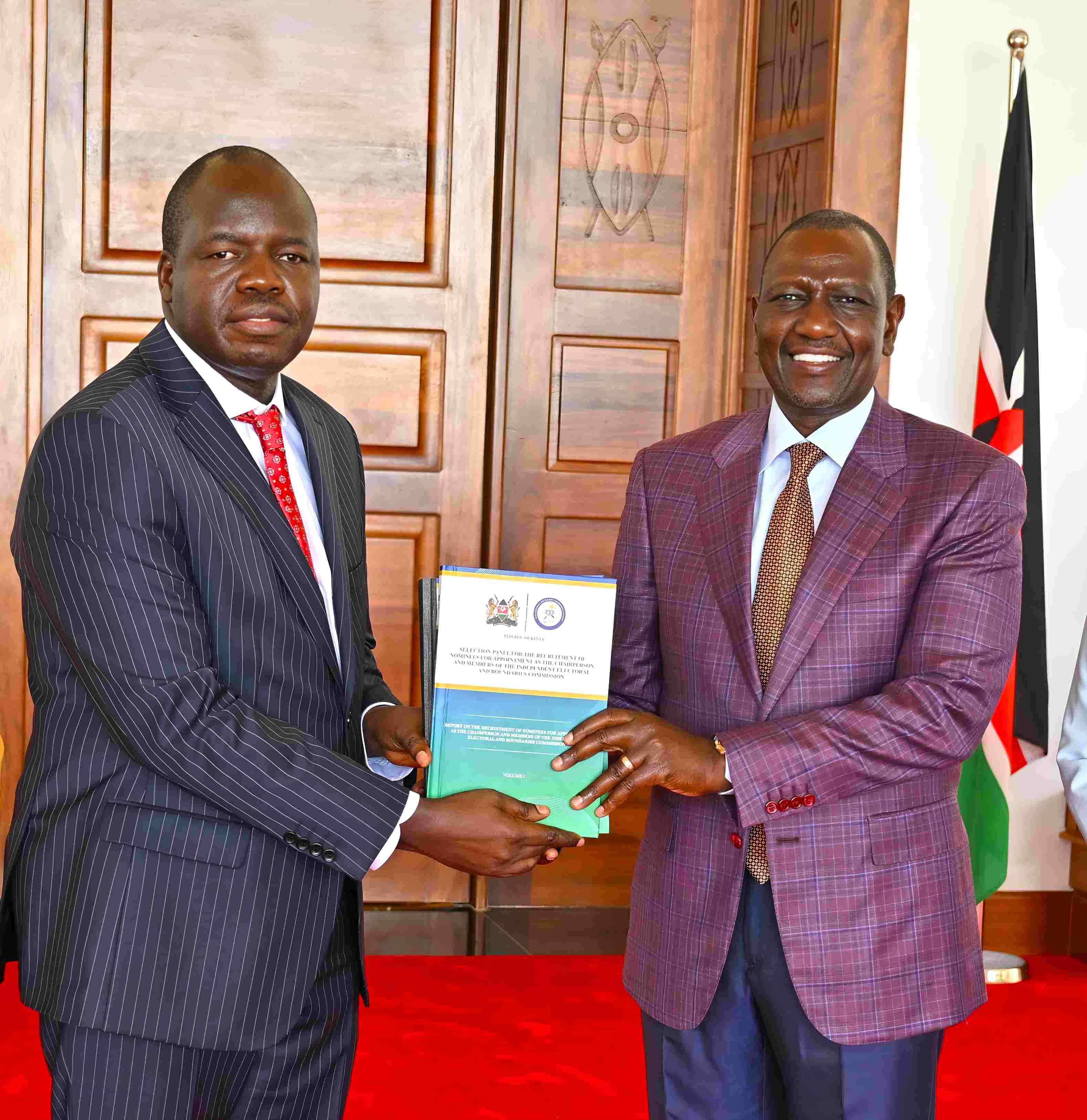 President Ruto receives final report on IEBC nominee selection