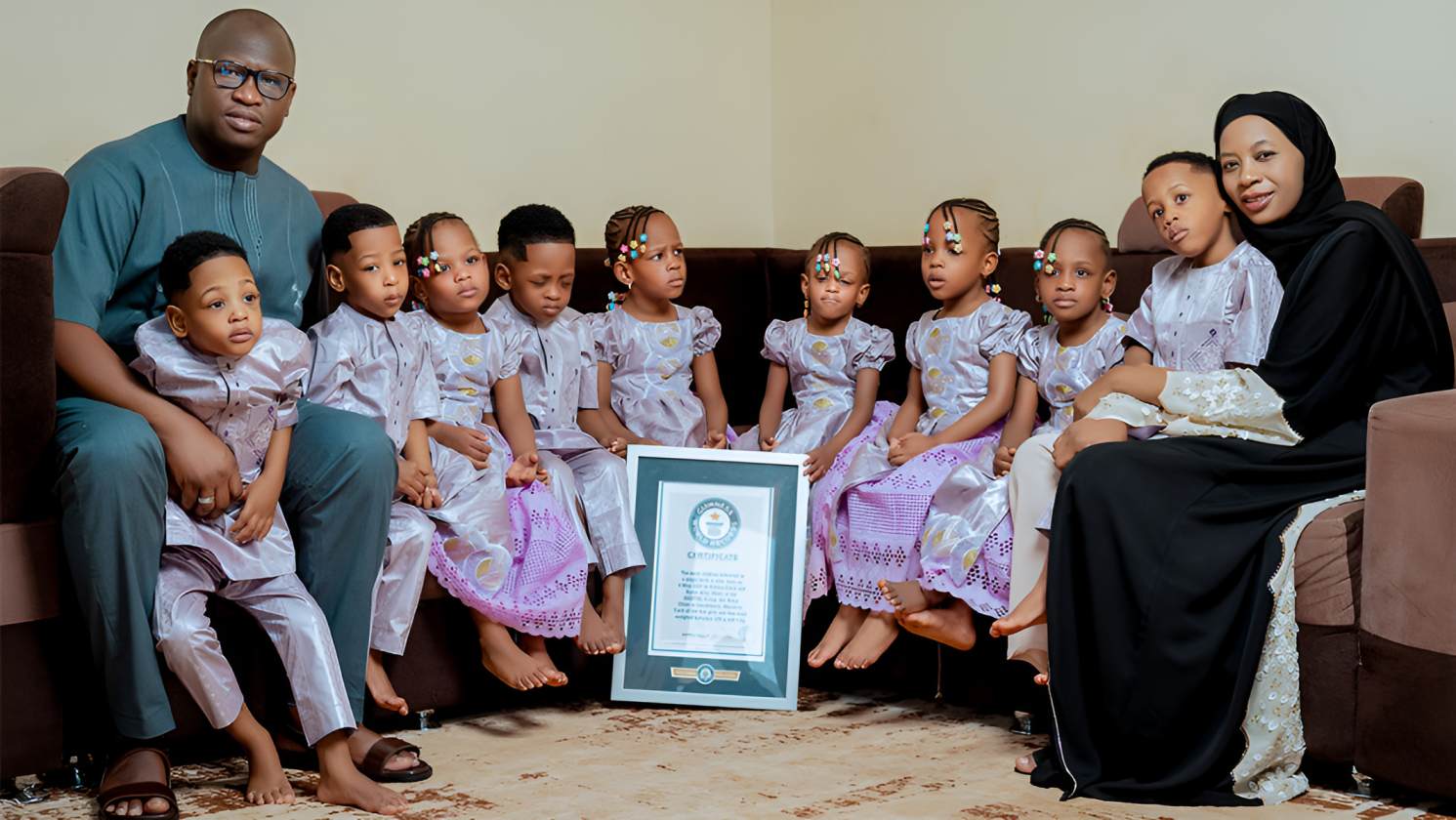 Guinness World Records celebrates the 4th birthday of world's most famous nonuplets
