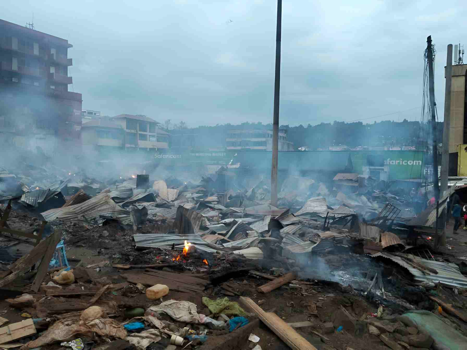Fire destroys over 300 stalls at Kisii market