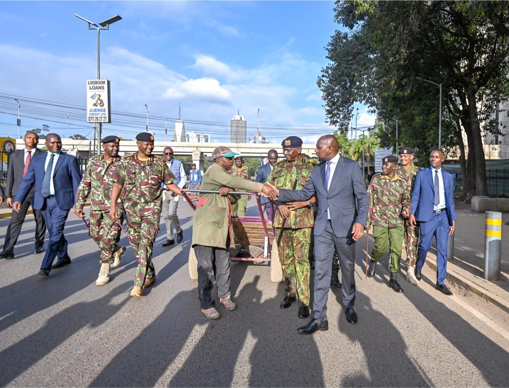 CS Murkomen walks through Nairobi streets as June 25 anniversary begins