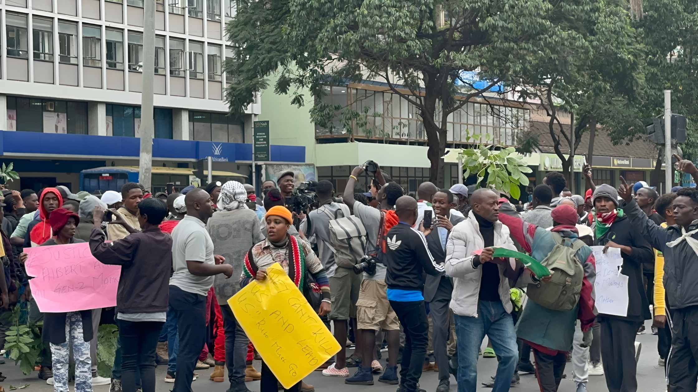 Tear gas fired at youths demanding Deputy IG Lagat’s resignation in Nairobi CBD