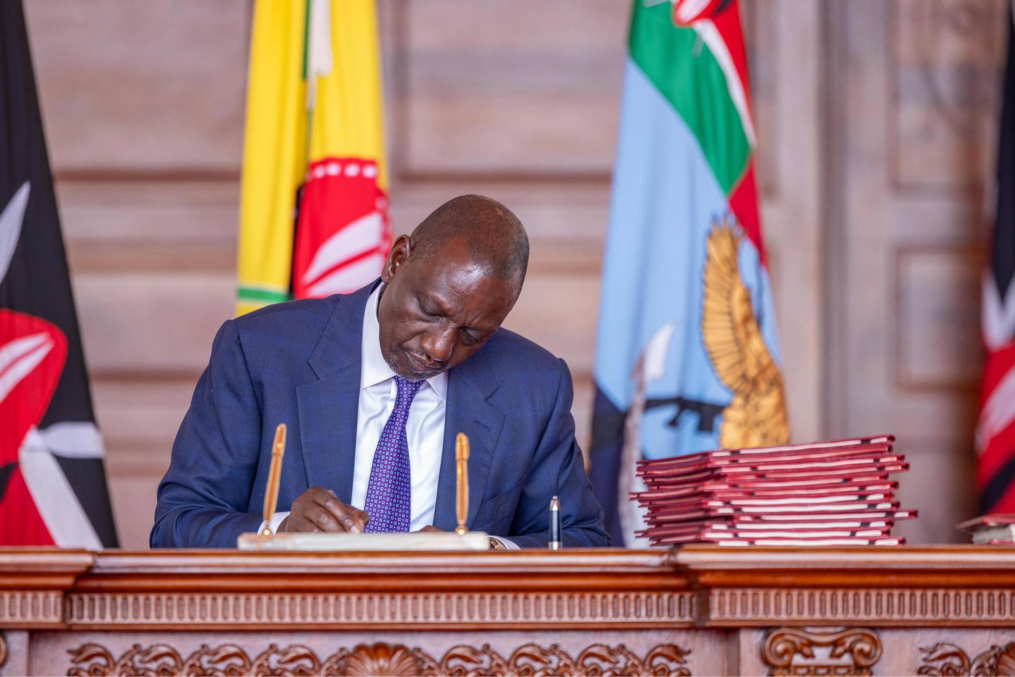 Ruto enacts Finance and Appropriation Acts to fund key sectors