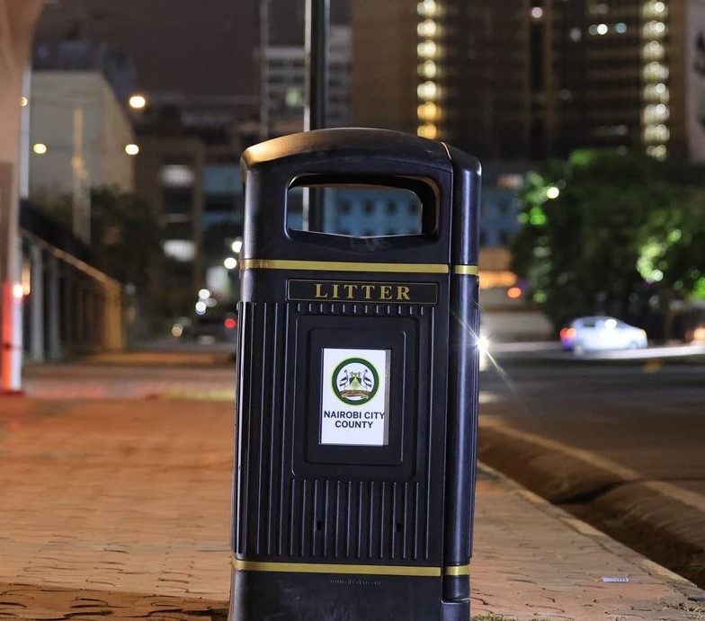 City Hall installs heat-resistant bins across Nairobi to tackle waste menace