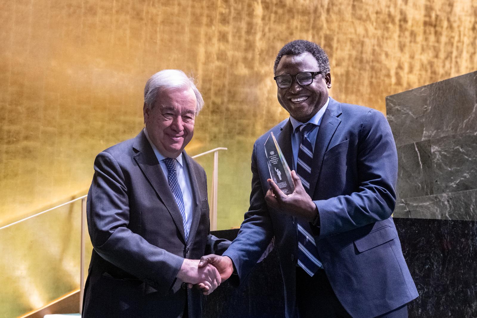 Kennedy Odede honoured with 2025 Nelson Mandela prize at UN