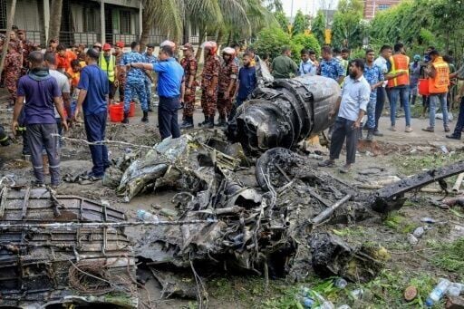 Bangladesh jet crash leaves 16 dead in nation’s worst air tragedy in decades