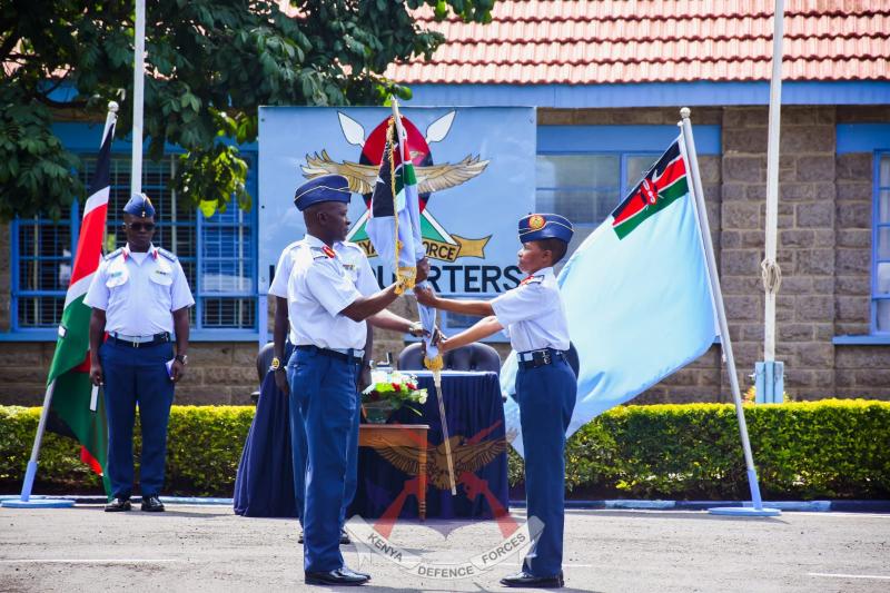Waliaula takes command of Kenya Air Force as Fatuma Gaiti retires