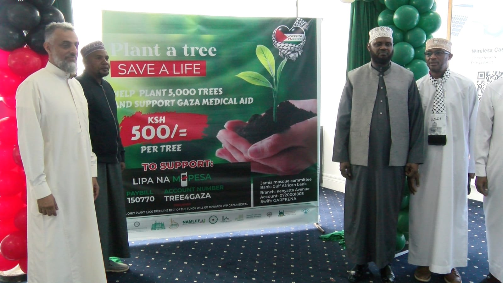Kenyan Muslim groups launch tree-planting drive in solidarity with Palestinians