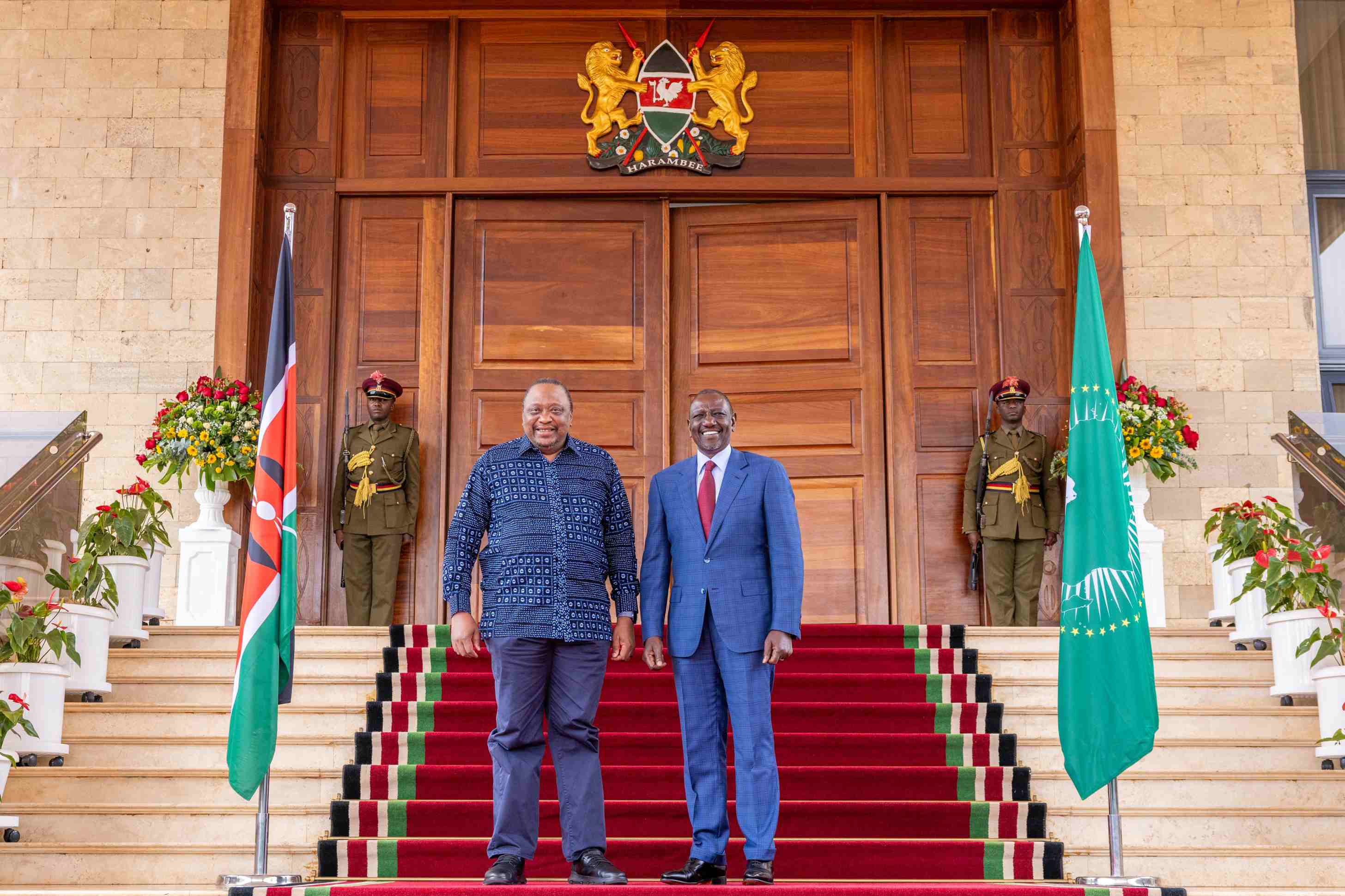 Uhuru and Ruto share stage for DRC talks at State House