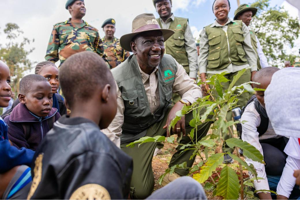 President William Ruto marking Mazingira Day at State House, Nairobi on October 10, 2025.