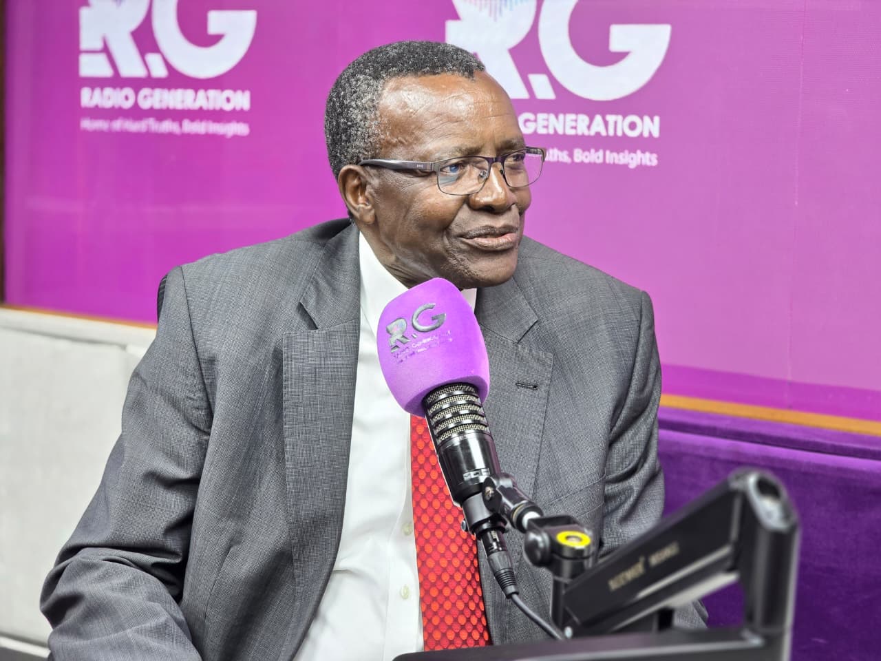 Former Chief Justice David Maraga speaking during an interview on Radio Generation on December 4, 2025.